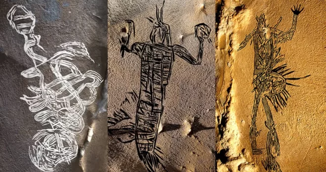 Native American drawings discovered in a cave in Alabama