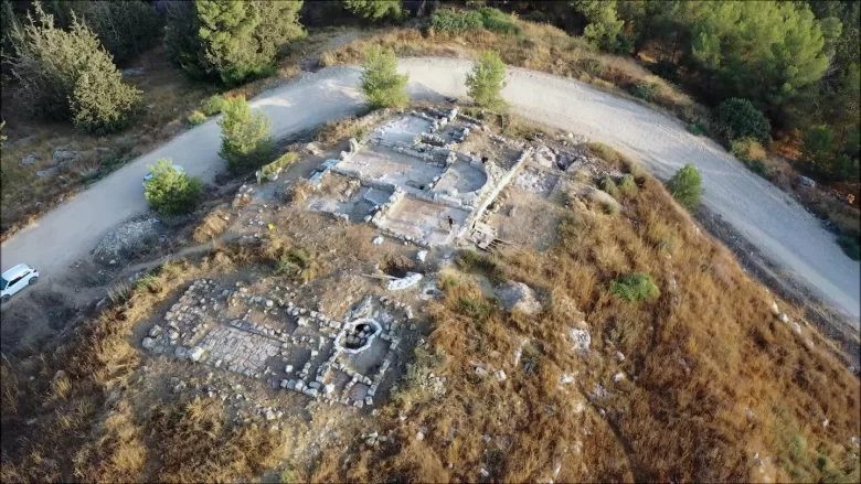 The convent that was rediscovered in the military area close to Shoham, Israel, Horbat Hani.
