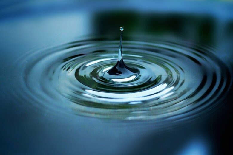 Representative water droplets.