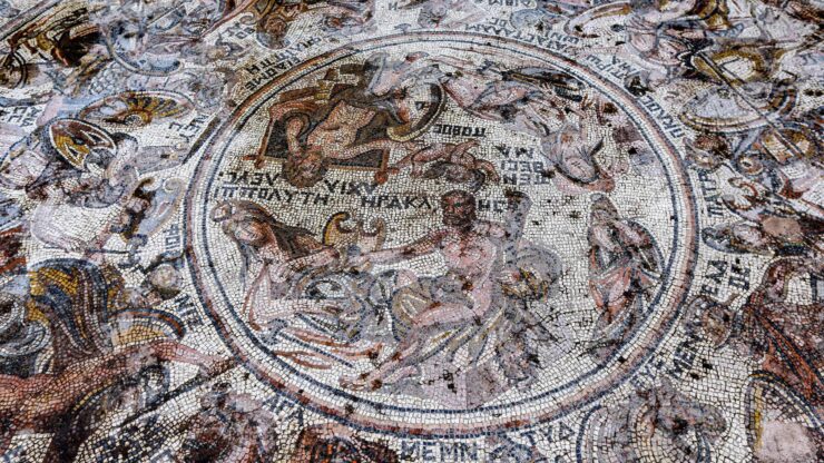 Unique Roman mosaic found at a former rebel stronghold in Syria