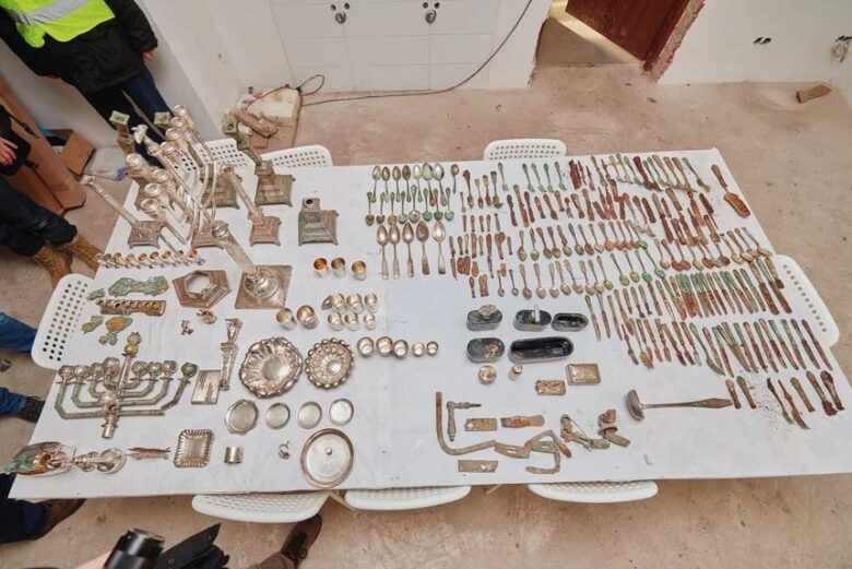 Huge treasure trove of pre-war Jewish artifacts unearthed in Poland.