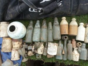 A treasure trove of bottles and jars.