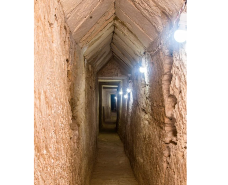 A geometric wonder tunnel unearthed while searching for Cleopatra's tomb.