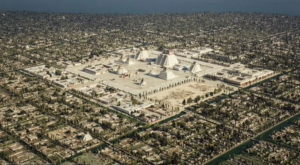 Aztec Capital Tenochtitlan recreated in 3D by artist Thomas Kole.