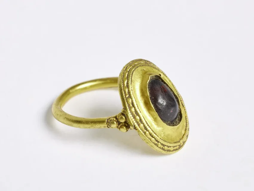 Rare 1500 year old gold ring linked to the Merovingians found in Denmark.